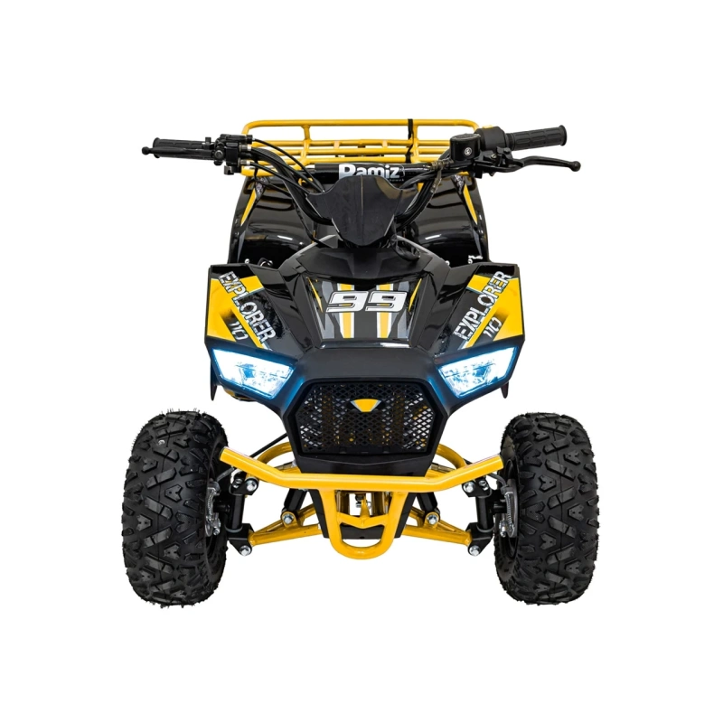 Mini quad spalinowy Explorer - 110cc - żółty