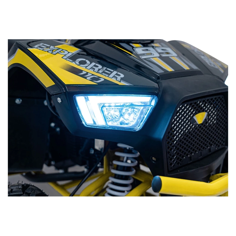 Mini quad spalinowy Explorer - 110cc - żółty