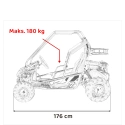 Dwuosobowe spalinowe mini buggy - Lucky Seven - 125cc - 46km/h - czerwony
