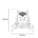 Dwuosobowe spalinowe mini buggy - Lucky Seven - 125cc - 46km/h - czerwony