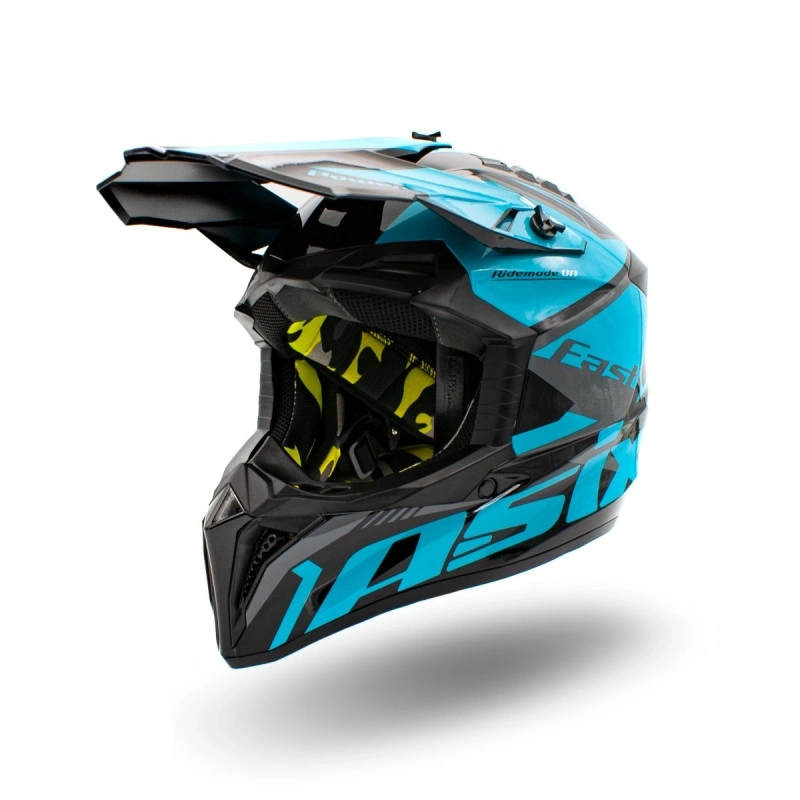 Kask Junior Cross 127 Turkusowy M 53-54