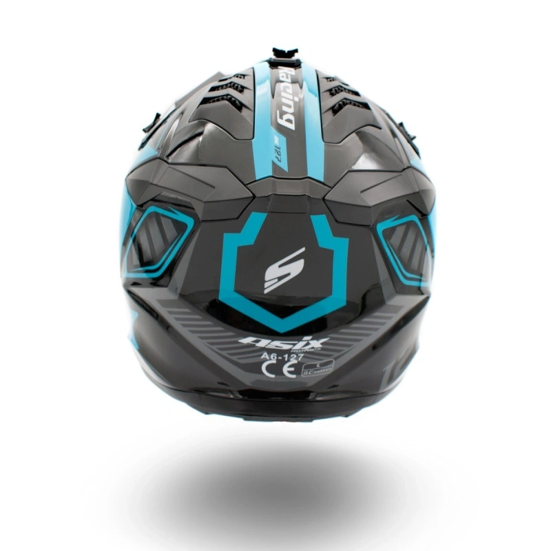 Kask Junior Cross 127 Turkusowy M 53-54