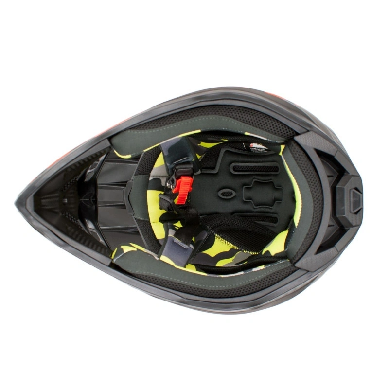 Kask Junior Cross 127 Pomarańczowy M 53-54