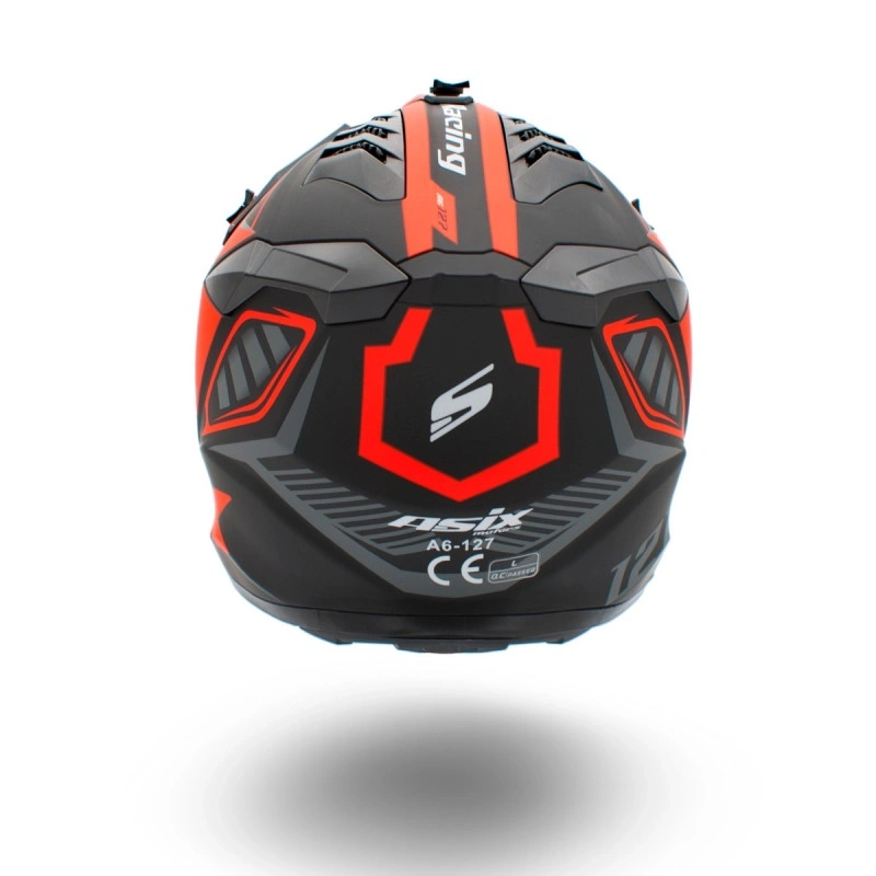 Kask Junior Cross 127 Pomarańczowy M 53-54