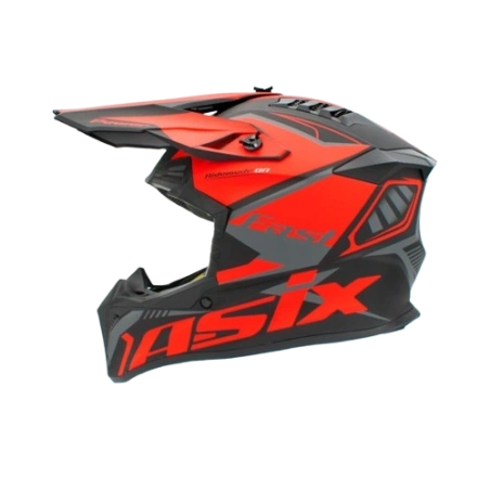 Kask Junior Cross 127 Pomarańczowy M 53-54