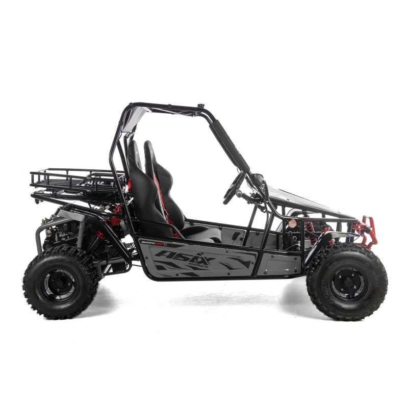 Dwuosobowe buggy Asix 200cc dla nastolatków i dorosłych - szary