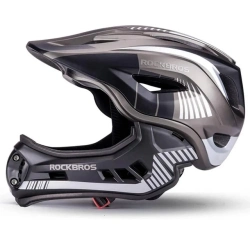 ROCKBROS - Kask z Odpinaną Szczęką - Szary [M]