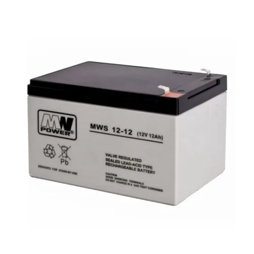 Akumulator żelowy AGM 12V 12Ah MW Power do aut i pojazdów elektrycznych