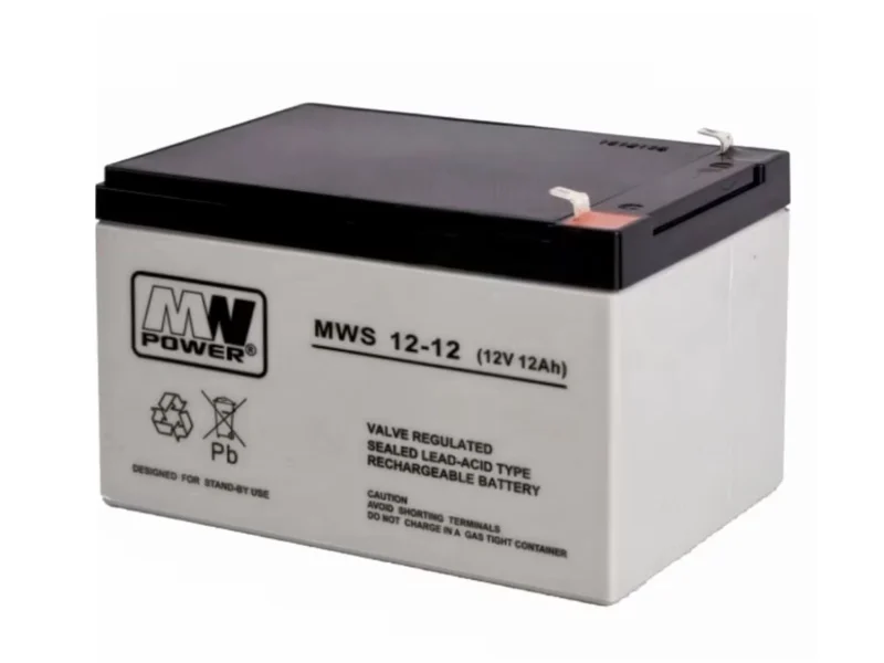 Akumulator żelowy AGM 12V 12Ah MW Power do aut i pojazdów elektrycznych