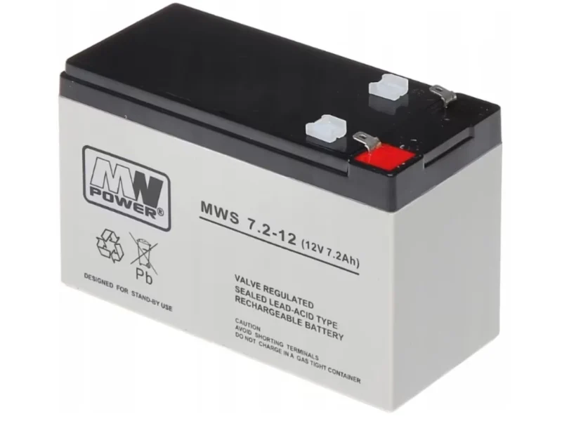 Akumulator żelowy AGM 12V 7.2Ah MW Power do aut i pojazdów elektrycznych
