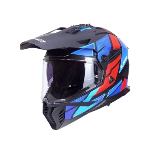 Kask LS2 MX702 Pioneer II Block Black Red Blue