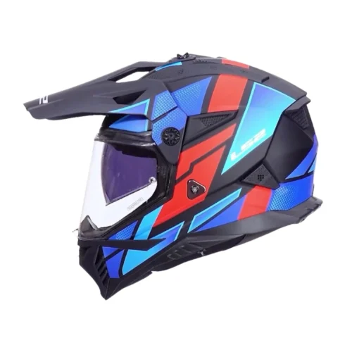 LS2-MX702-PIONEER-II-BLOCK-BLACK-RED-BLUE-2 Kask LS2 MX702 Pioneer II Block Black Red Blue