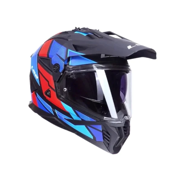 LS2-MX702-PIONEER-II-BLOCK-BLACK-RED-BLUE-7 Kask LS2 MX702 Pioneer II Block Black Red Blue