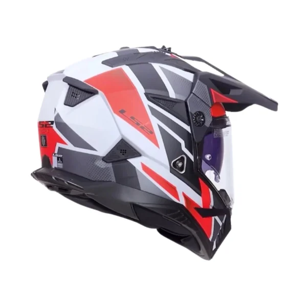 LS2-MX702-PIONEER-II-BLOCK-GREY-RED-5 Kask LS2 MX702 Pioneer II Block Grey Red