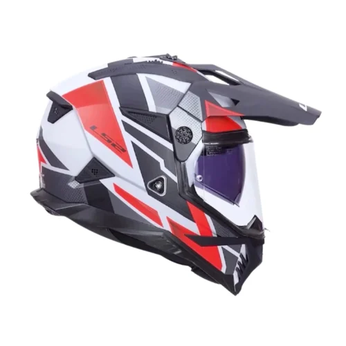 LS2-MX702-PIONEER-II-BLOCK-GREY-RED-6 Kask LS2 MX702 Pioneer II Block Grey Red