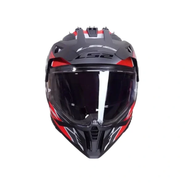 LS2-MX702-PIONEER-II-BLOCK-GREY-RED-8 Kask LS2 MX702 Pioneer II Block Grey Red