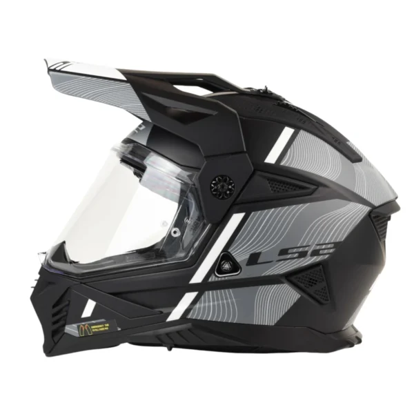 LS2-MX702-PIONEER-II-HILL-MATT-BLACK-WHITE-1 Kask LS2 MX702 Pioneer II Hill Matt Black White