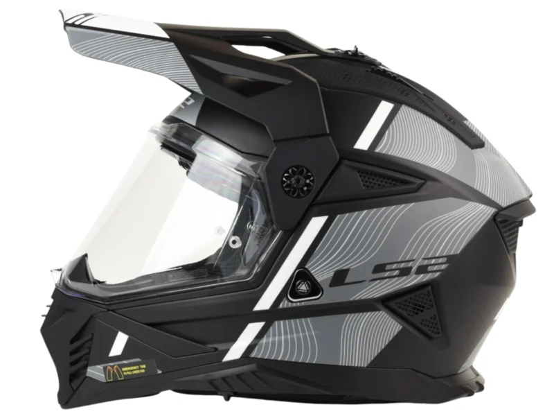 LS2-MX702-PIONEER-II-HILL-MATT-BLACK-WHITE-1 Kask LS2 MX702 Pioneer II Hill Matt Black White