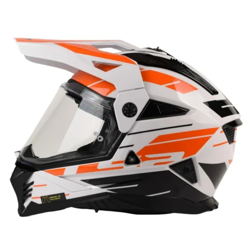 Kask LS2 MX702 Pioneer II Namib White Orange