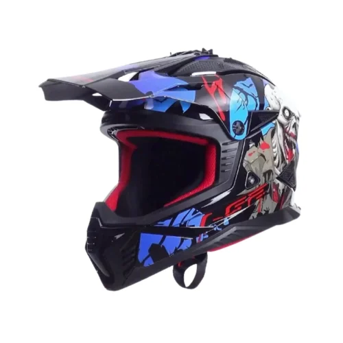 Kask LS2 MX708 Fast II Zombie II Black Red Blue