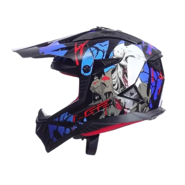LS2-MX708-FAST-II-BLACK-RED-BLUE-2 Kask LS2 MX708 Fast II Zombie II Black Red Blue