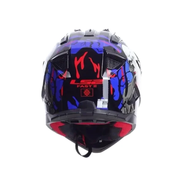 LS2-MX708-FAST-II-BLACK-RED-BLUE-4 Kask LS2 MX708 Fast II Zombie II Black Red Blue
