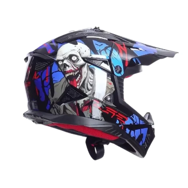 LS2-MX708-FAST-II-BLACK-RED-BLUE-5 Kask LS2 MX708 Fast II Zombie II Black Red Blue