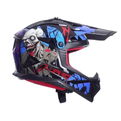 LS2-MX708-FAST-II-BLACK-RED-BLUE-6 Kask LS2 MX708 Fast II Zombie II Black Red Blue