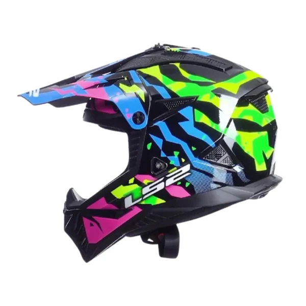 LS2-MX708-FAST-II-GROTESK-BLUE-PINK-GREEN-2 Kask LS2 MX708 Fast II Grotesk Blue Pink Green