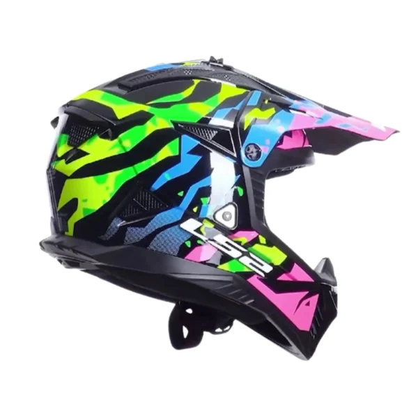 LS2-MX708-FAST-II-GROTESK-BLUE-PINK-GREEN-5 Kask LS2 MX708 Fast II Grotesk Blue Pink Green