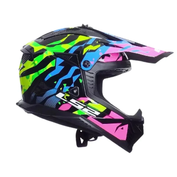 LS2-MX708-FAST-II-GROTESK-BLUE-PINK-GREEN-6 Kask LS2 MX708 Fast II Grotesk Blue Pink Green