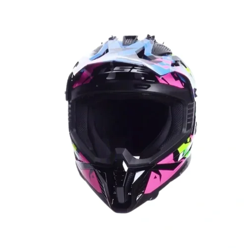 LS2-MX708-FAST-II-GROTESK-BLUE-PINK-GREEN-8 Kask LS2 MX708 Fast II Grotesk Blue Pink Green