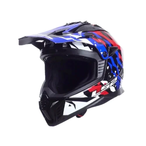 Kask LS2 MX708 Fast II Grotesk White Blue Red