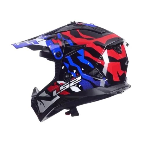 Kask LS2 MX708 Fast II Grotesk White Blue Red