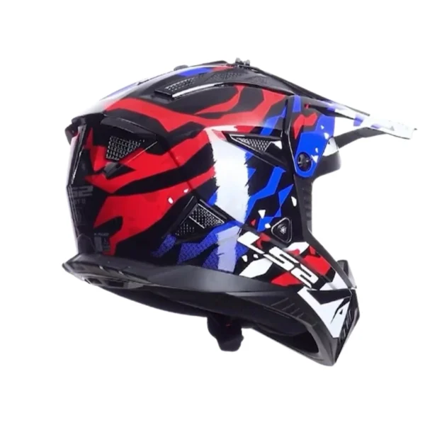 Kask LS2 MX708 Fast II Grotesk White Blue Red