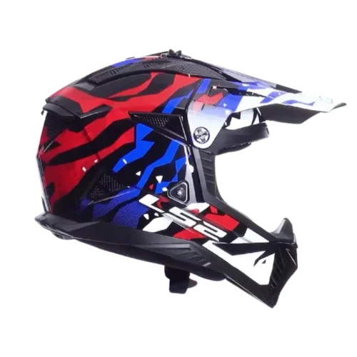 Kask LS2 MX708 Fast II Grotesk White Blue Red