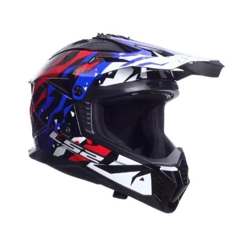 Kask LS2 MX708 Fast II Grotesk White Blue Red