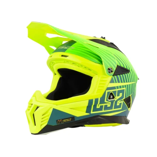 Kask LS2 MX708 Fast II Duck Matt H-V Green Yellow