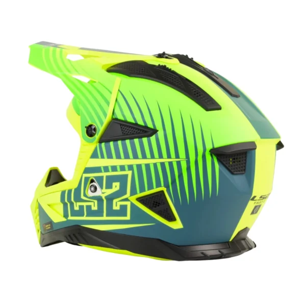 LS2-MX7080-FAST-II-DUCK-MATT-H-V-GREEN-YEL-7 Kask LS2 MX708 Fast II Duck Matt H-V Green Yellow