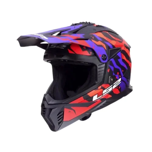 Kask LS2 MX708 Fast II Grotesk Purple Orange
