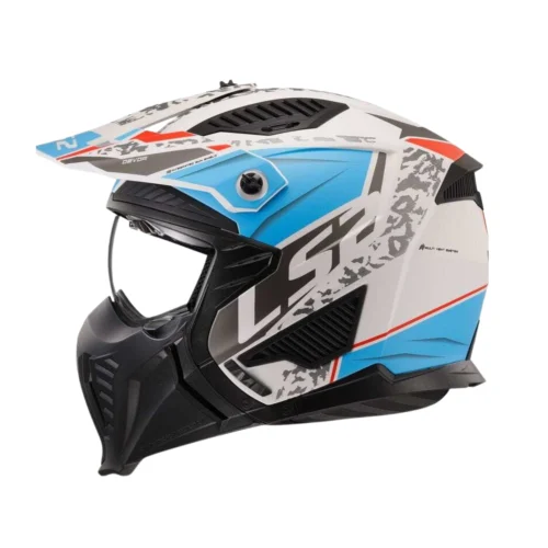Kask LS2 OF606 DRIFTER DEVOR MATT WHITE BLUE