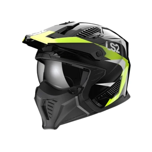Kask LS2 OF606 DRIFTER TRIALITY H-V YELLOW