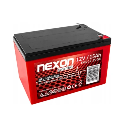 Akumulator żelowy NEXON VRLA 12V 15Ah do autek i quadów elektrycznych