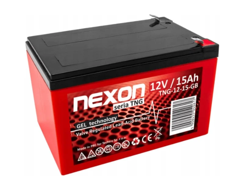 Akumulator żelowy NEXON VRLA 12V 15Ah do autek i quadów elektrycznych