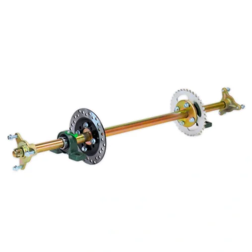 OS-67-85-1 Zestaw oś napędowa z piastami na felgi 6 i 7 cali 85cm do gokarta buggy ATV