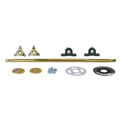 OS-67-85-2 Zestaw oś napędowa z piastami na felgi 6 i 7 cali 85cm do gokarta buggy ATV