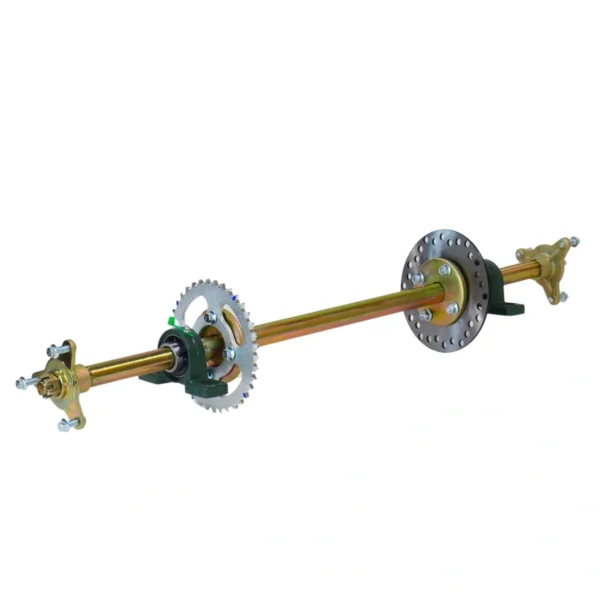 OS-67-85-7 Zestaw oś napędowa z piastami na felgi 6 i 7 cali 85cm do gokarta buggy ATV