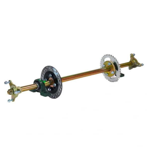 OS-67-85-8 Zestaw oś napędowa z piastami na felgi 6 i 7 cali 85cm do gokarta buggy ATV