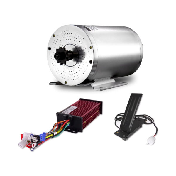 RE4-48V-1000W-2-1 Zestaw bezszczotkowy silnik z sterownikiem i pedał RE4 48V 1000W do gokarta buggy crosskarta