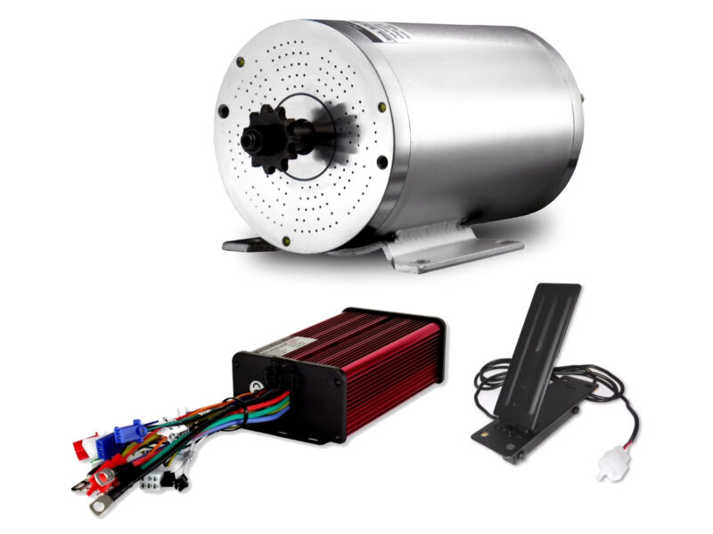 RE4-60V-2000W-1-1 Zestaw bezszczotkowy silnik ze sterownikiem i pedał RE4 60V 2000W do gokarta buggy crosskarta